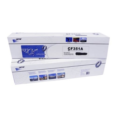 Картридж для HP Color LaserJet Pro MFP M176n M177fw CF351A 130A cyan синий (1000 страниц) - UNITON