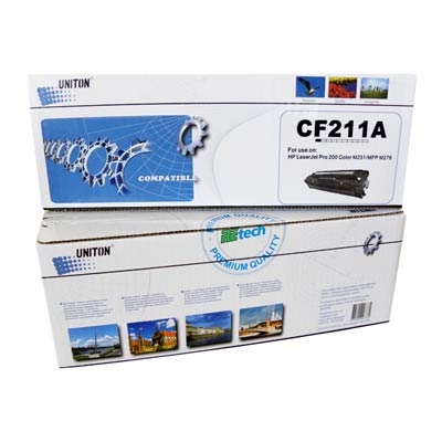 Картридж для HP Color LaserJet Pro 200 M251n M251nw MFP M276n M276nw CF211A 131A cyan синий (1800 страниц) - UNITON