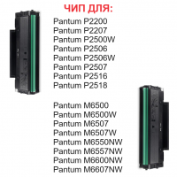 Чип для Pantum P2200 P2207 P2500W P2506 P2507 P2516 P2518 M6500 M6500W M6507 M6507W M6550NW M6600NW M6607NW PC-211RB / PC-211E / PC-211EV (вечный)